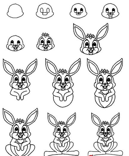 儿童美术——《萌萌的小兔子》