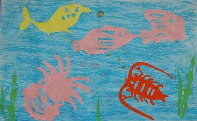 儿童美术——《海底的世界》